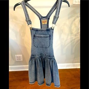 Jean denim overalls dress